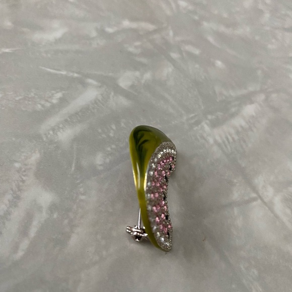 Monet Rhinestone and Enamel Pin - Picture 4 of 7